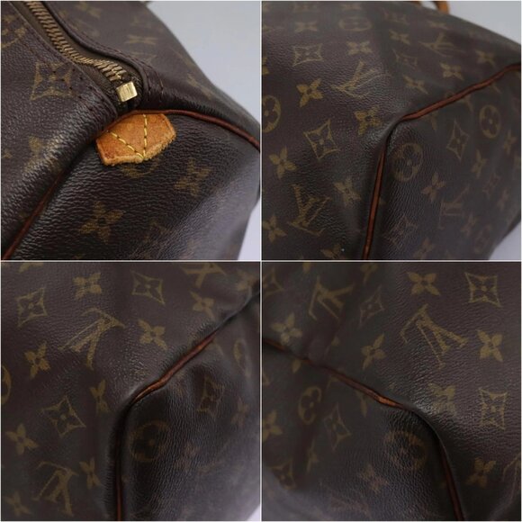 LOUIS VUITTON Monogram Keepall 45 Boston Bag M41428 LV Auth MX259 - Picture 12 of 14
